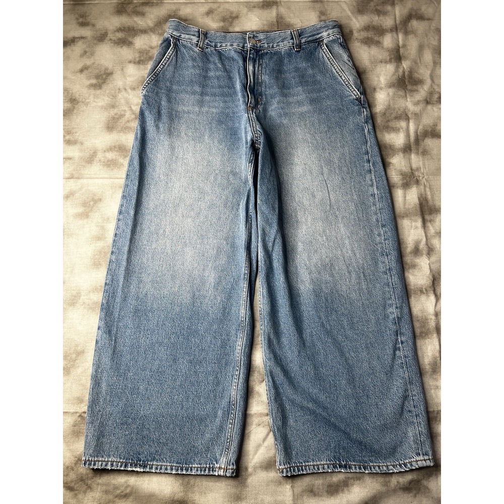 COS Jeans Women Size 30 Relaxed Fit Wide Leg Baggy Comfort Mid Rise